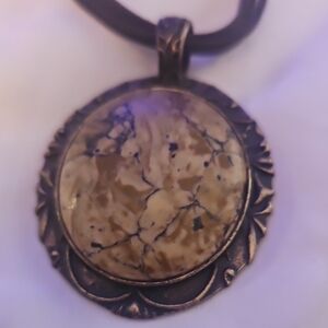 Lucky Brand Stone Leather Necklace